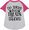 No Tricks, Just Treats Pet Raglan Shirt-0