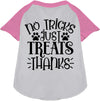 No Tricks, Just Treats Pet Raglan Shirt-4