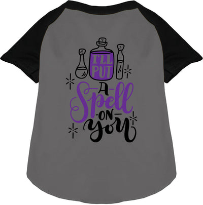 Put a Spell on You Pet Raglan Shirt-2