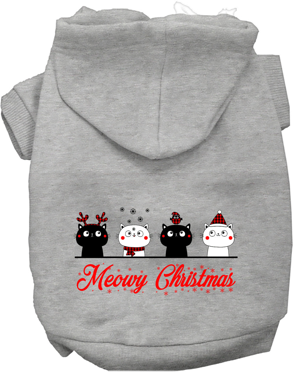 Meowy Christmas Pet Hoodie-0