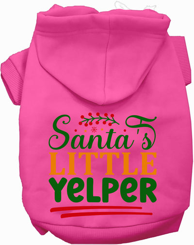 Santa's Little Yelper Pet Hoodie-2