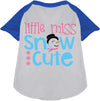 Little Miss Snow Cute Pet Raglan Shirt-3