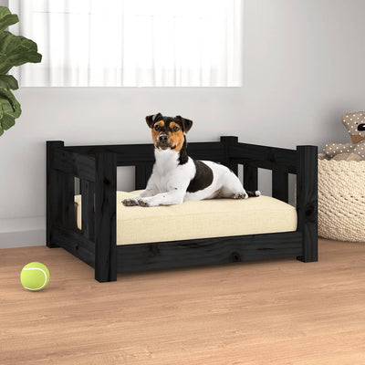 vidaXL Dog Bed Rectangular Modern Wooden Dog Couch Pet Bed Solid Wood Pine-9