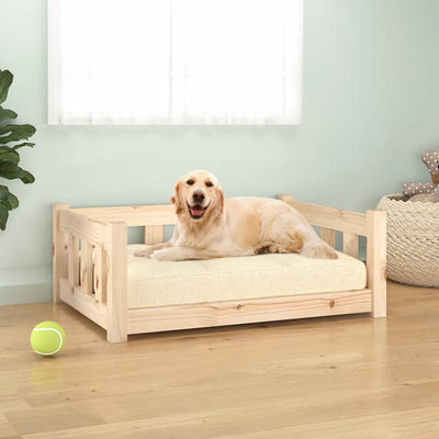 vidaXL Dog Bed Rectangular Modern Wooden Dog Couch Pet Bed Solid Wood Pine-11