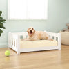 vidaXL Dog Bed Rectangular Modern Wooden Dog Couch Pet Bed Solid Wood Pine-16