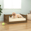 vidaXL Dog Bed Rectangular Modern Wooden Dog Couch Pet Bed Solid Wood Pine-15