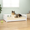 vidaXL Dog Bed Rectangular Modern Wooden Dog Couch Pet Bed Solid Wood Pine-19