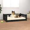 vidaXL Dog Bed Rectangular Modern Wooden Dog Couch Pet Bed Solid Wood Pine-5