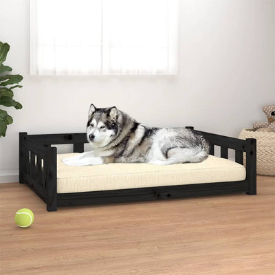 vidaXL Dog Bed Rectangular Modern Wooden Dog Couch Pet Bed Solid Wood Pine-6