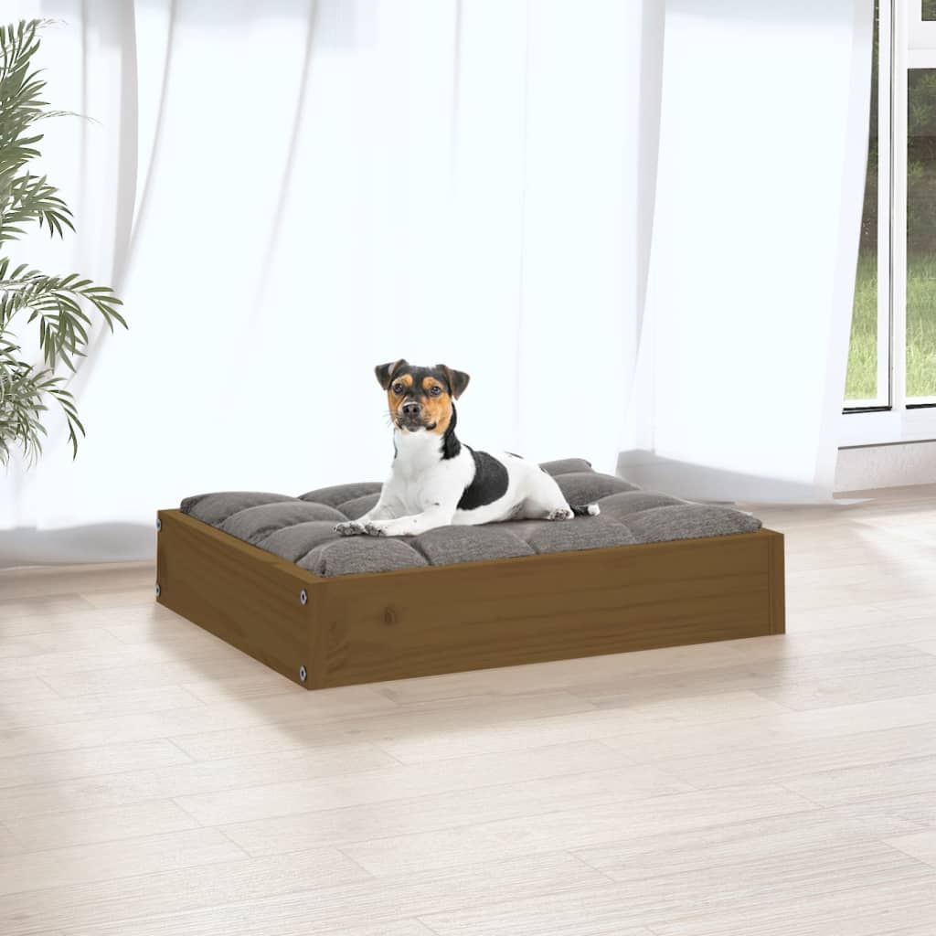 vidaXL Dog Bed Dog Sofa Bed Pet Couch Seat with Wooden Frame Solid Wood Pine