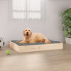 vidaXL Dog Bed Dog Sofa Bed Couch Pet Bed with Wooden Frame Solid Wood Pine-0