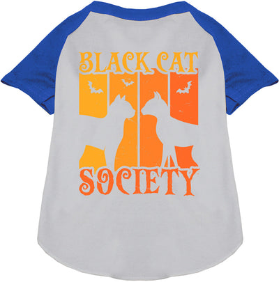 Black Cat Society Pet Raglan Shirt-2