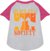 Black Cat Society Pet Raglan Shirt-3