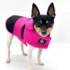 DoggieCoutureNY Water Resistant Pink & Black Coat-2