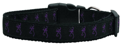 Pet Dog & Cat Nylon Collar or Leash, "Purple Deer"-3