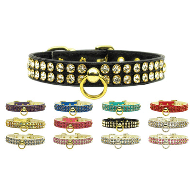 Dog, Puppy & Pet Collar, "Swank Rhinestone"-0