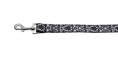 Pet Dog & Cat Nylon Collar or Leash, "Fancy Black and White"-3